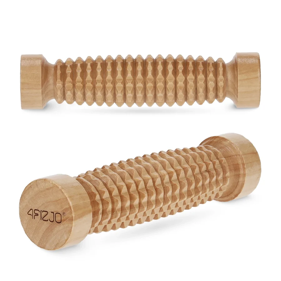 Massasjerulle i tre – 19 cm – bilde 1 av 5