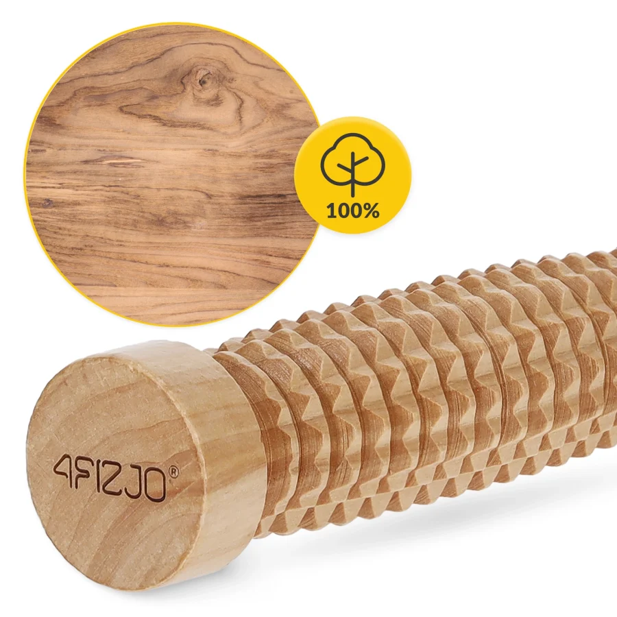 Massasjerulle i tre – 19 cm – bilde 5 av 5