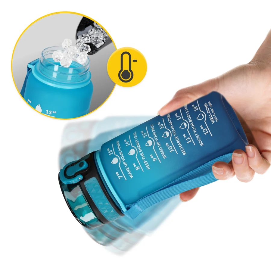 Motivasjonsflaske 0,5 l blå – bilde 8 av 8