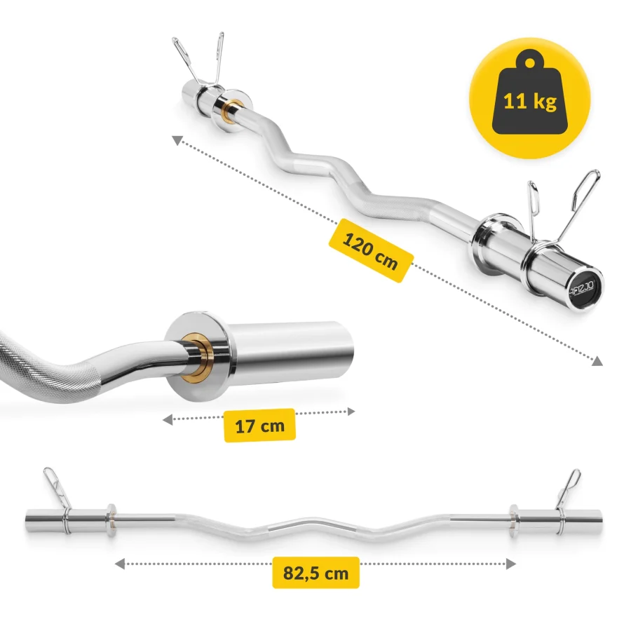 Olympisk EZ-stang med lager – 120 cm, 10 kg – bilde 2 av 8