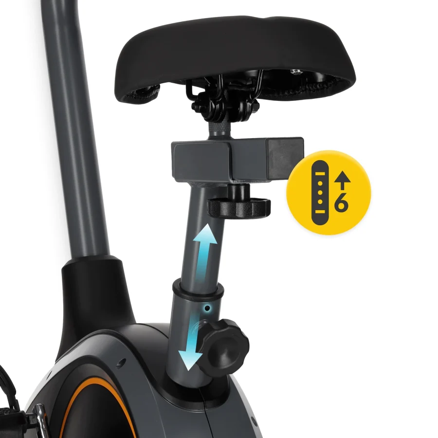 Evo+ oransje magnetisk treningssykkel – bilde 5 av 8
