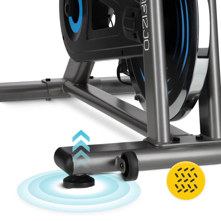 Spinningsykkel RACING – 13 kg svinghjul, grå – bilde 7 av 8