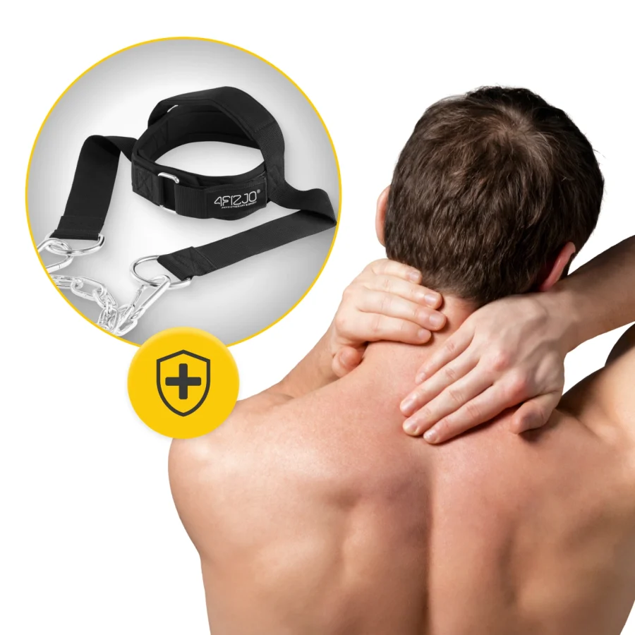 Nakkeharness til styrketrening – justerbar, 54–60 cm – bilde 2 av 7