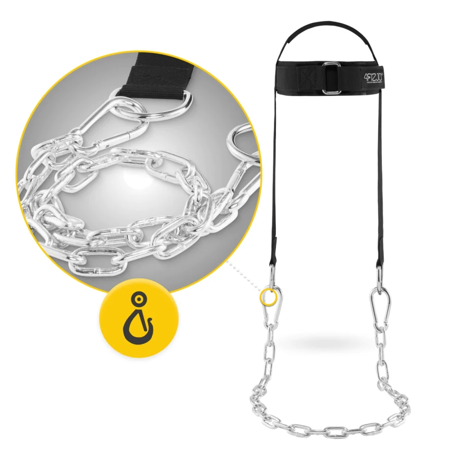 Nakkeharness til styrketrening – justerbar, 54–60 cm – bilde 4 av 7