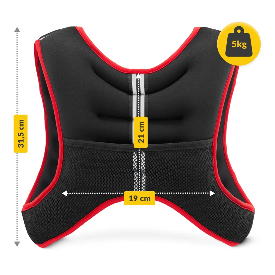 Vektvest 5 kg – neopren med justerbar passform – bilde 2 av 8