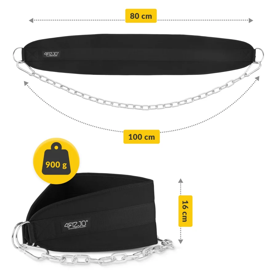 Dipbelte med kjede – 100 cm for ekstra belastning – bilde 4 av 6