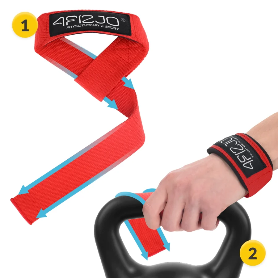 Løftestropper for markløft – 60 cm, røde – bilde 6 av 8