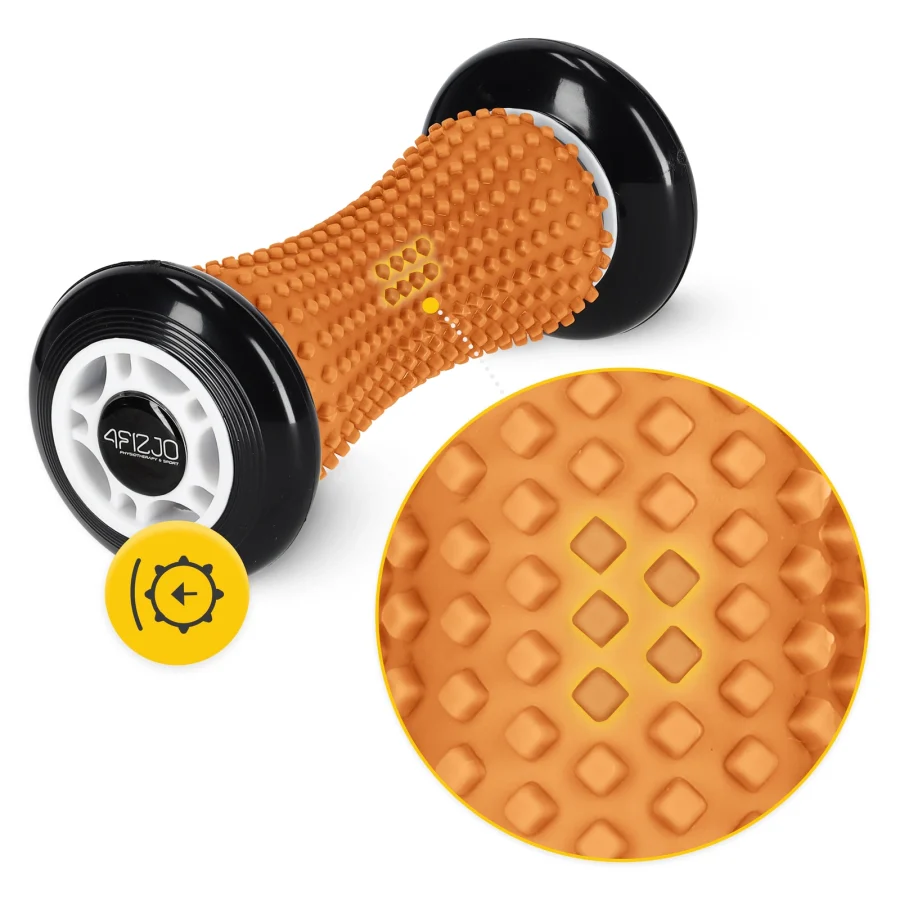 Spike Roller med knotter 17 cm – oransje – bilde 3 av 7
