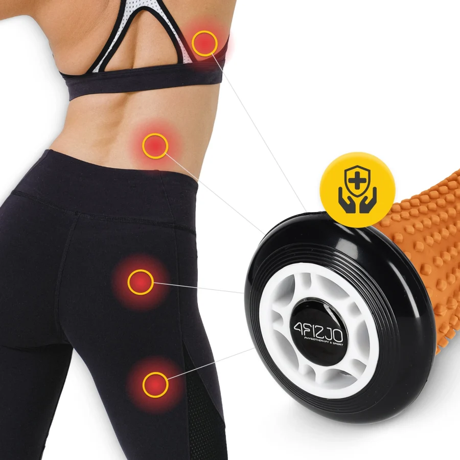 Spike Roller med knotter 17 cm – oransje – bilde 5 av 7