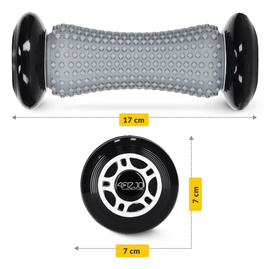 Spike Roller med knotter 17 cm – grå – bilde 2 av 7