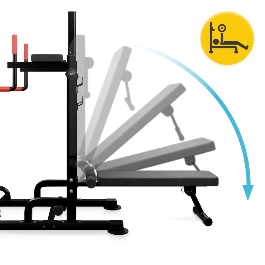 Multifunksjonell skinne med benk Pro+ – bilde 4 av 8