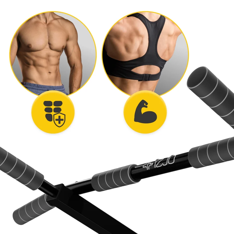 Veggmontert pullup-stang 92 cm – multifunksjonell – bilde 2 av 5