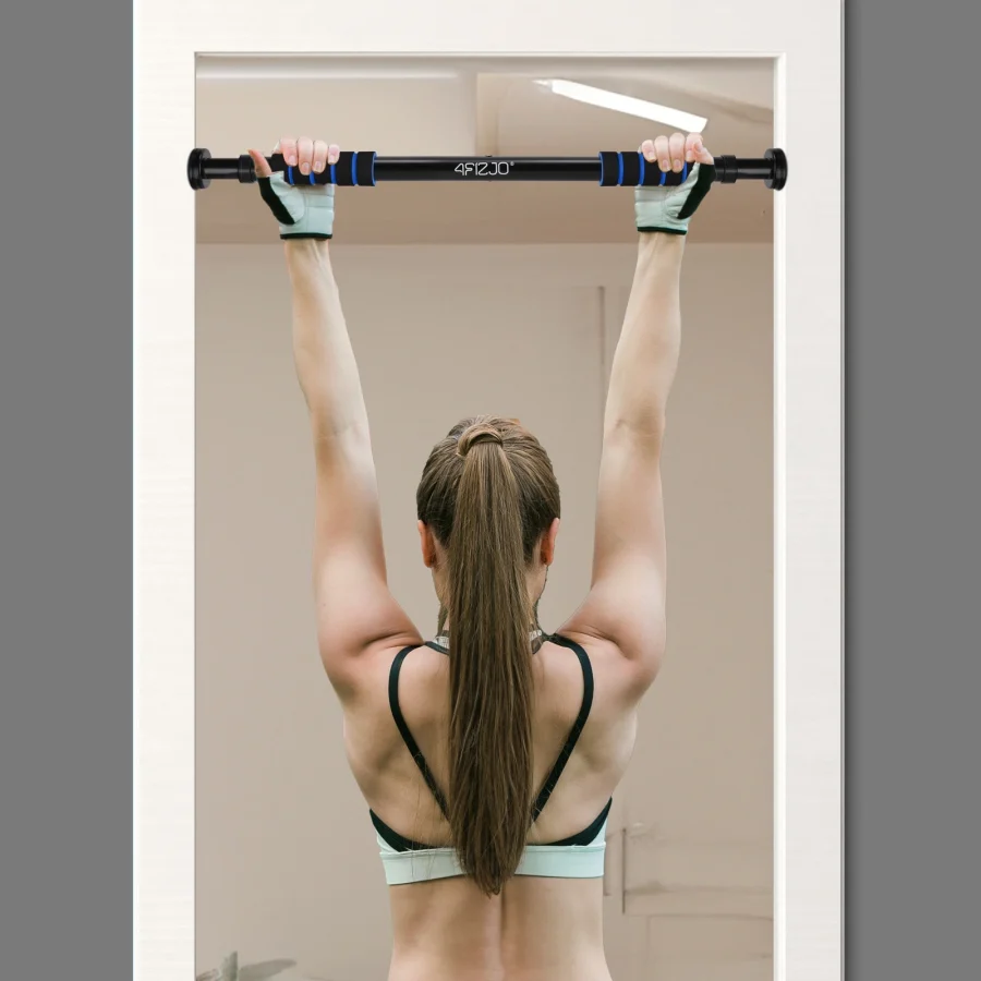 Justerbar dørstang til pullups – BASIC blå, 61,5–100 cm – bilde 7 av 8