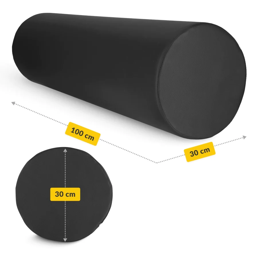 Rehabiliteringsrulle 100 × 30 × 30 cm – svart – bilde 5 av 6