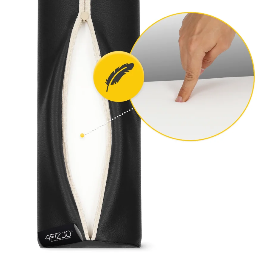 Massasjerulle med skumfyll 30 × 10 cm – svart – bilde 2 av 6