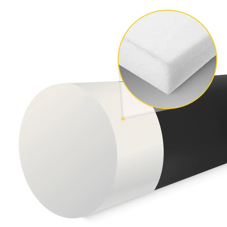 Massasjerulle med skumfyll 30 × 10 cm – svart – bilde 3 av 6