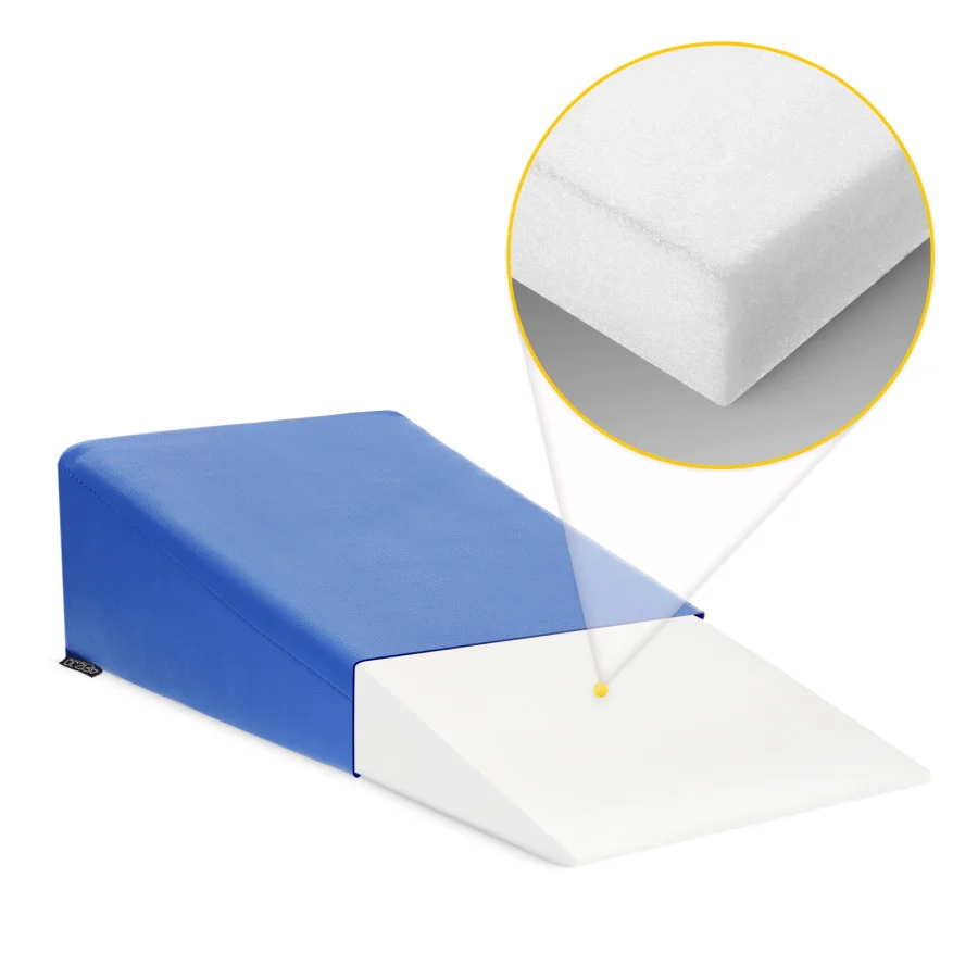 Støttekile for massasje og øvelser 54 × 22 × 12 cm – blå – bilde 6 av 6
