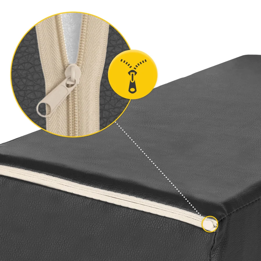 Støttekile for massasje og øvelser 54 × 22 × 12 cm – svart – bilde 3 av 6