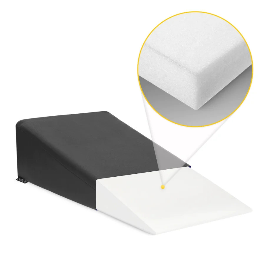 Støttekile for massasje og øvelser 54 × 22 × 12 cm – svart – bilde 6 av 6