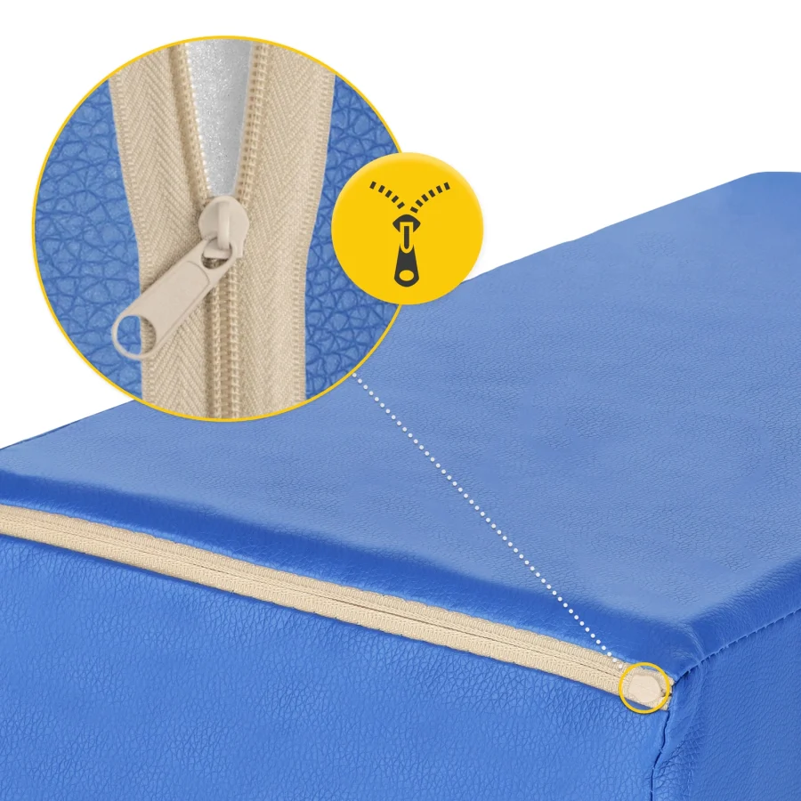 Støttekile til massasje 40 × 50 × 20 cm – blå – bilde 3 av 6