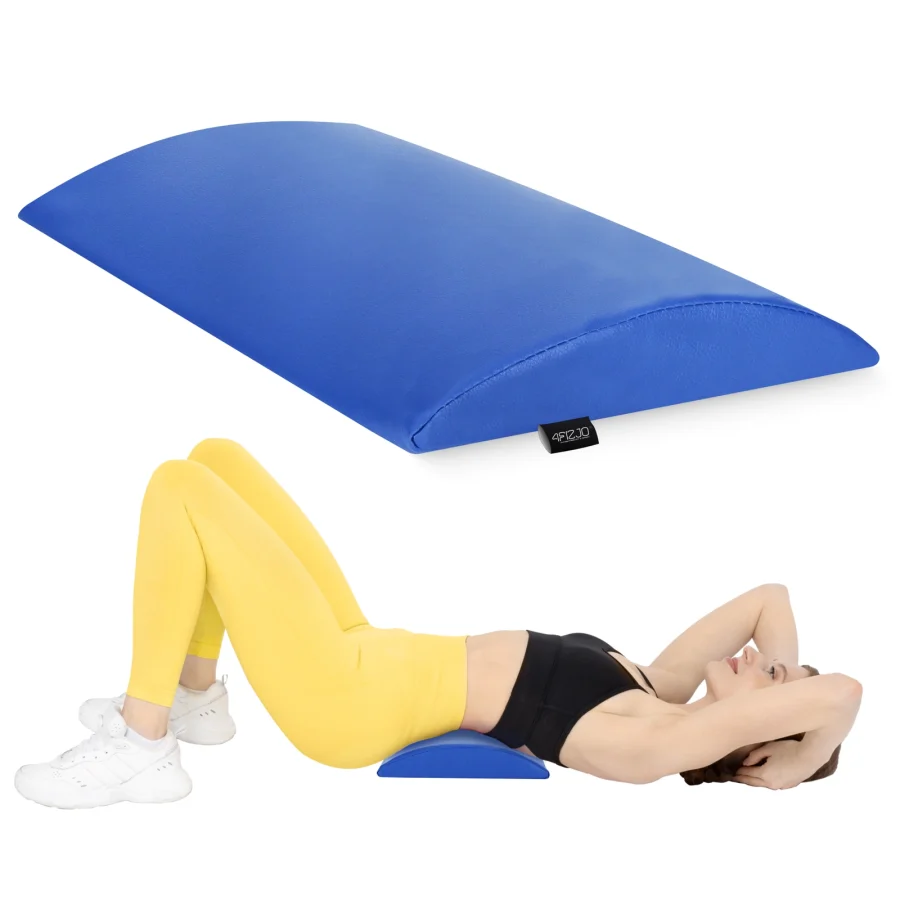 Halvrund støttepute for korsrygg 40 × 25 × 5 cm – blå – bilde 1 av 6
