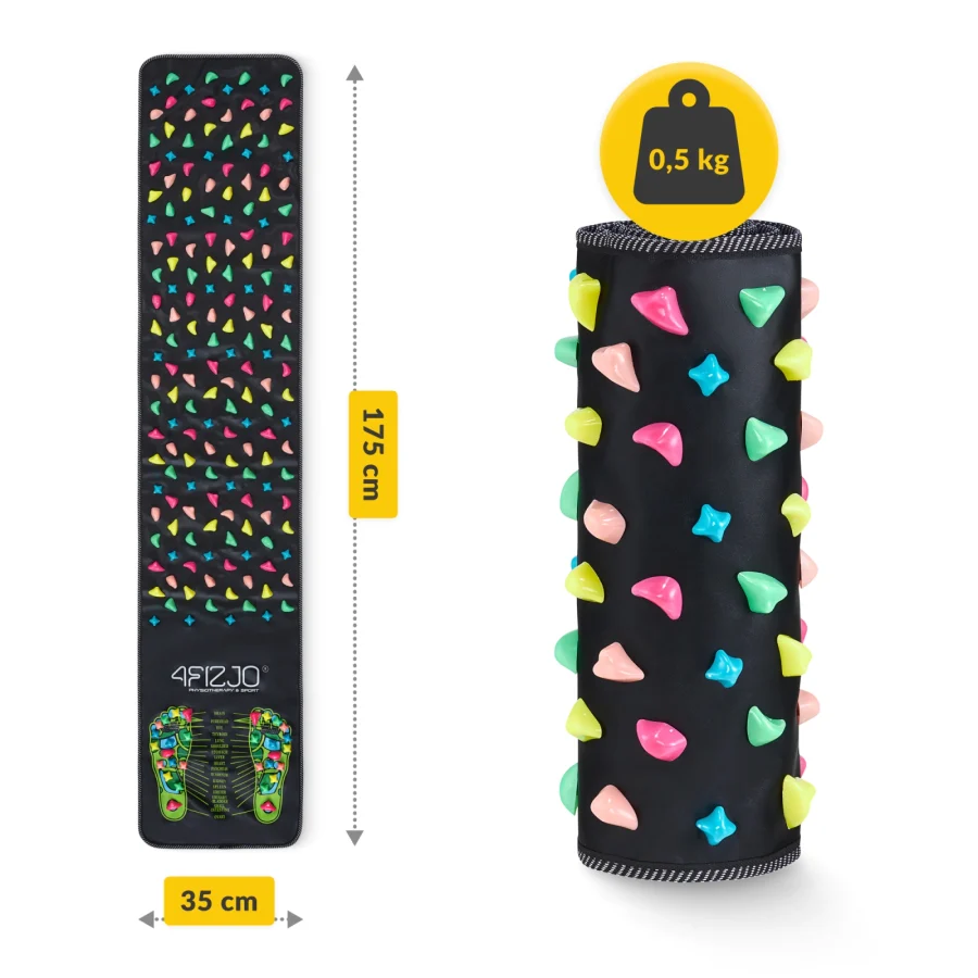 Fotmassasjematte med massasjepunkter – 175 × 35 cm – bilde 3 av 8