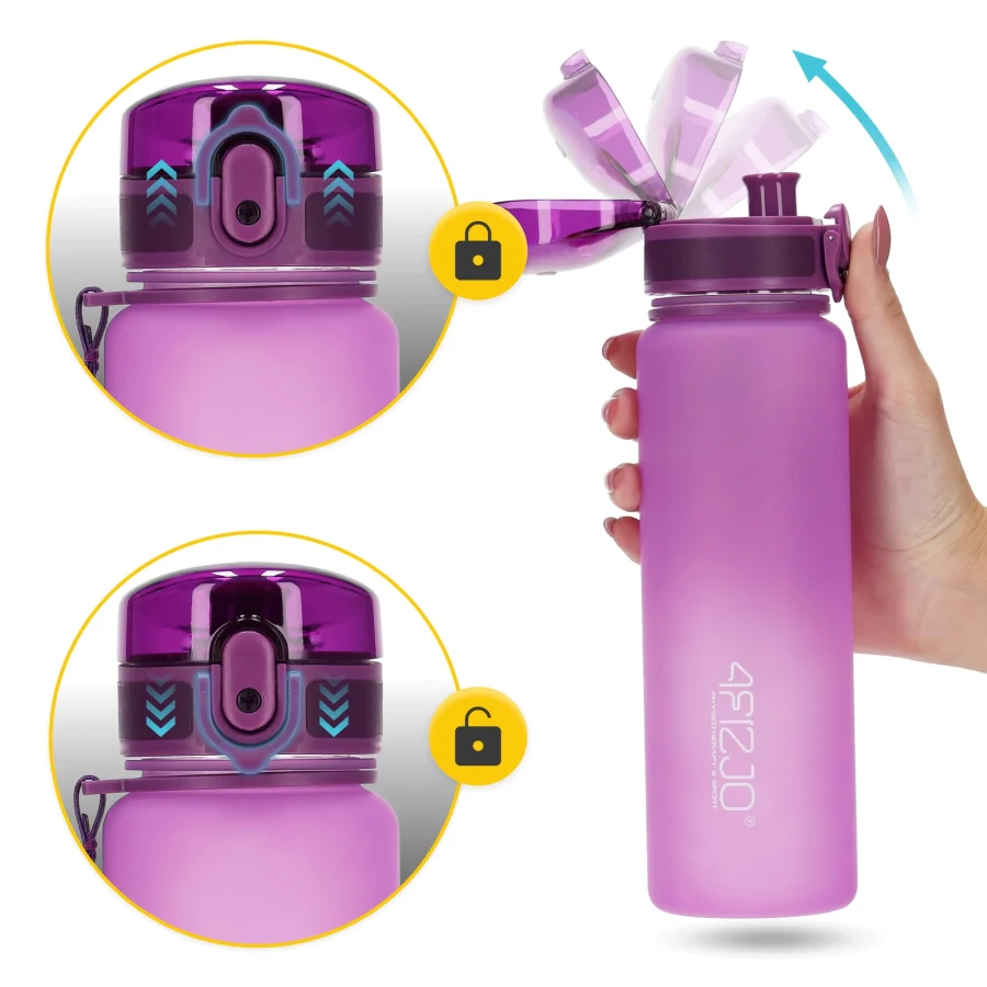 Drikkeflaske 650 ml i tritan – rosa – bilde 2 av 8