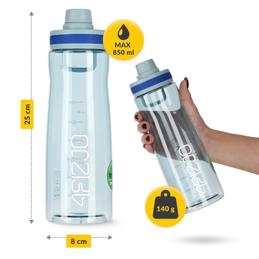 850 ml blå sportsvannflaske – bilde 3 av 8