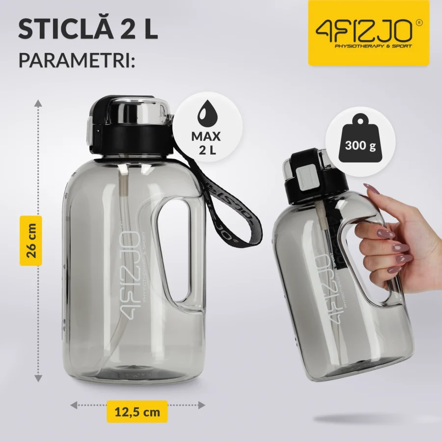 2 l sportsvannflaske – bilde 2 av 8