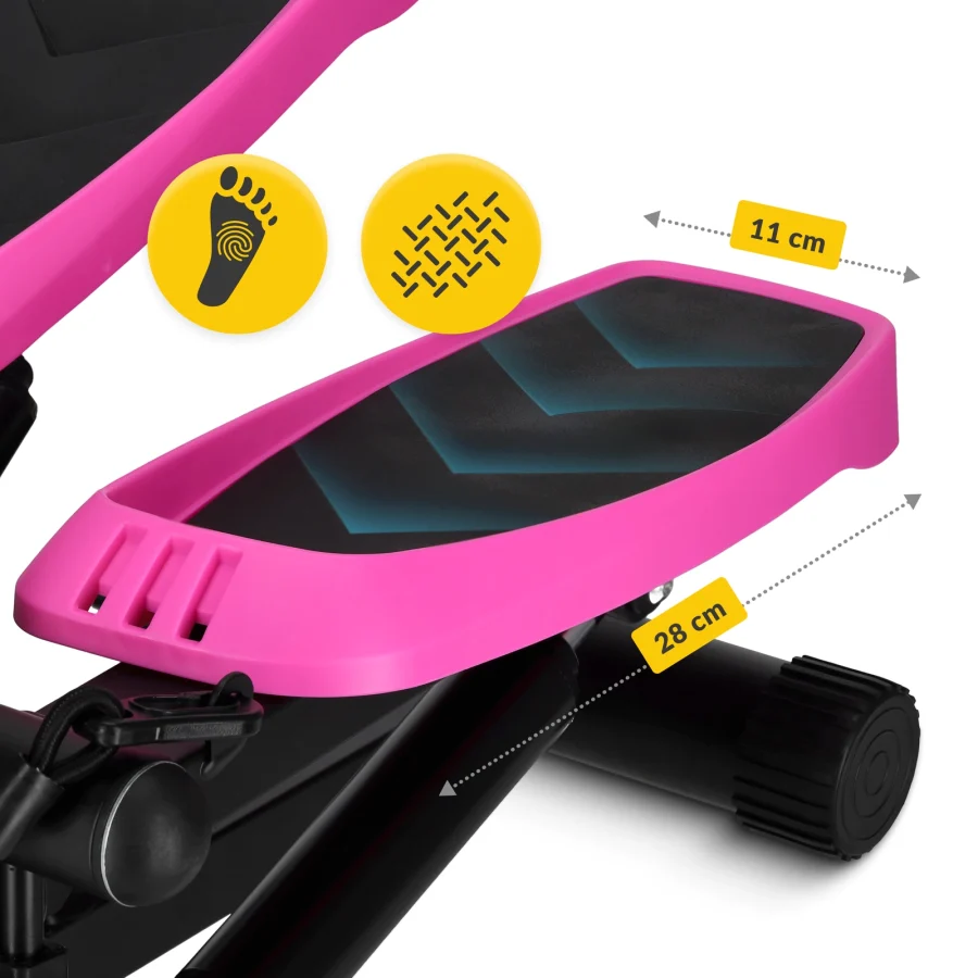 Ministepper EVO med treningsstrikker – rosa – bilde 4 av 7