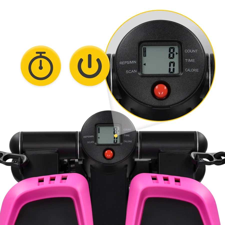 Ministepper EVO med treningsstrikker – rosa – bilde 6 av 7
