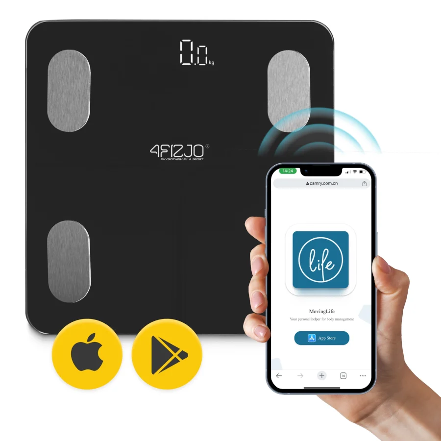 Digital badevekt med kroppsanalyse LITE – 180 kg – bilde 4 av 7