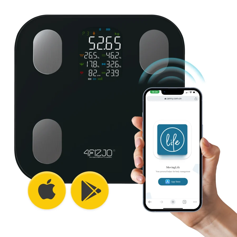 Digital badevekt med kroppsanalyse PRO – 180 kg – bilde 5 av 7