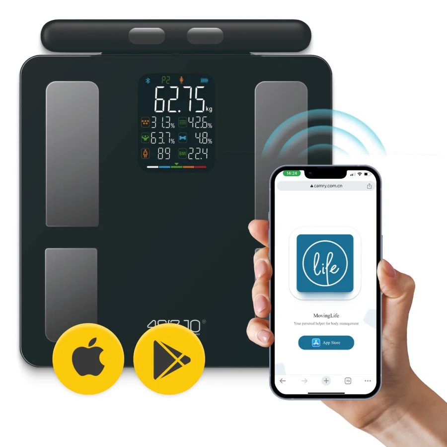 Digital badevekt med kroppsanalyse ULTRA – 180 kg – bilde 5 av 8