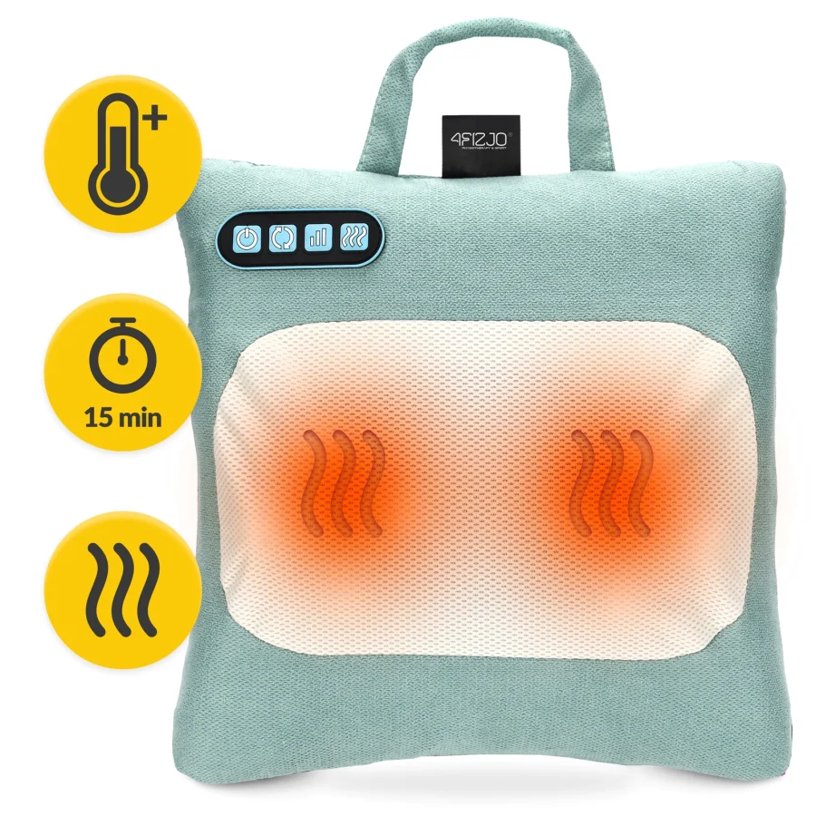 Shiatsu massasjepute LITE – med varme, grønn – bilde 2 av 8