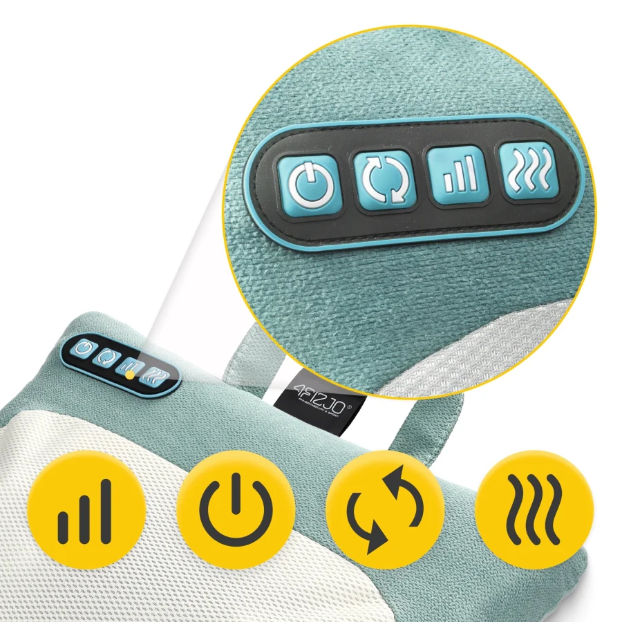 Shiatsu massasjepute LITE – med varme, grønn – bilde 5 av 8