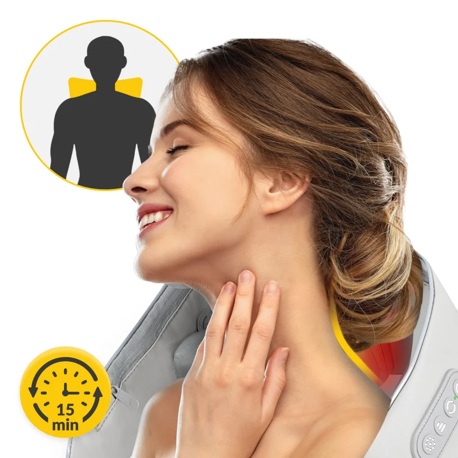 Shiatsu EVO+ nakkemassasje med varmefunksjon – bilde 5 av 8