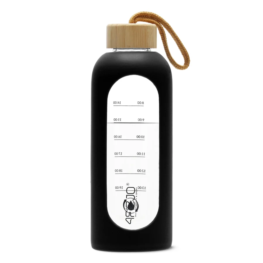 Drikkeflaske i glass 750 ml – svart – bilde 8 av 8