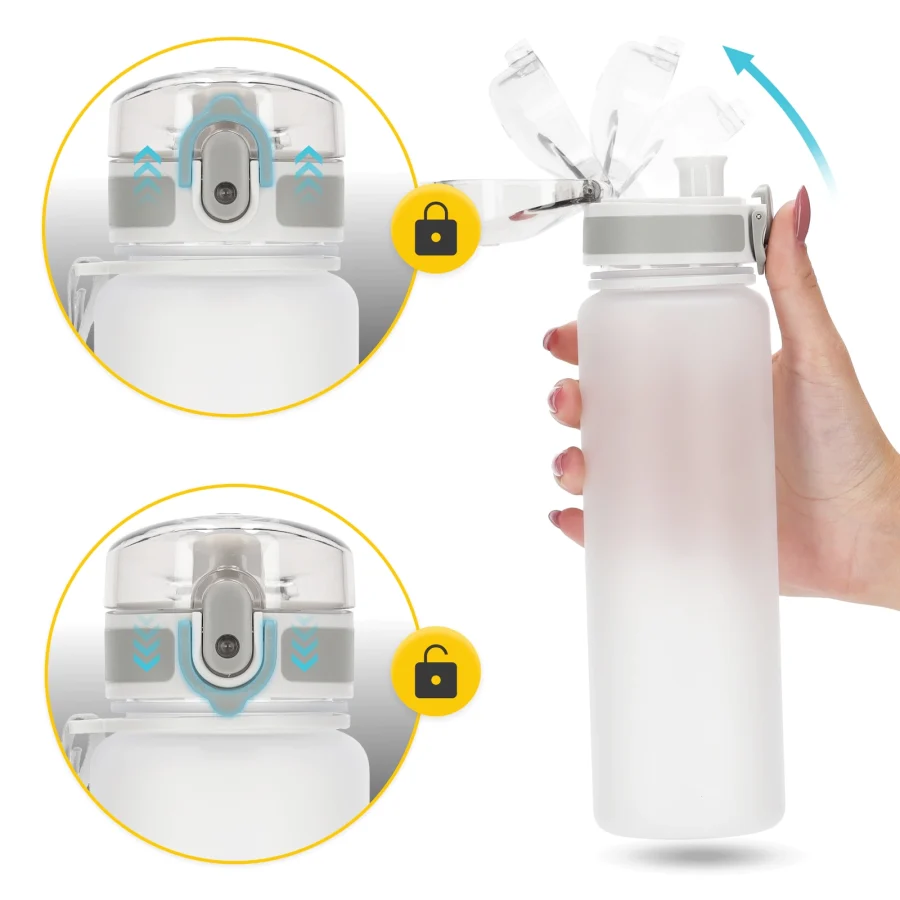 650 ml sportsvannflaske grå – bilde 2 av 8