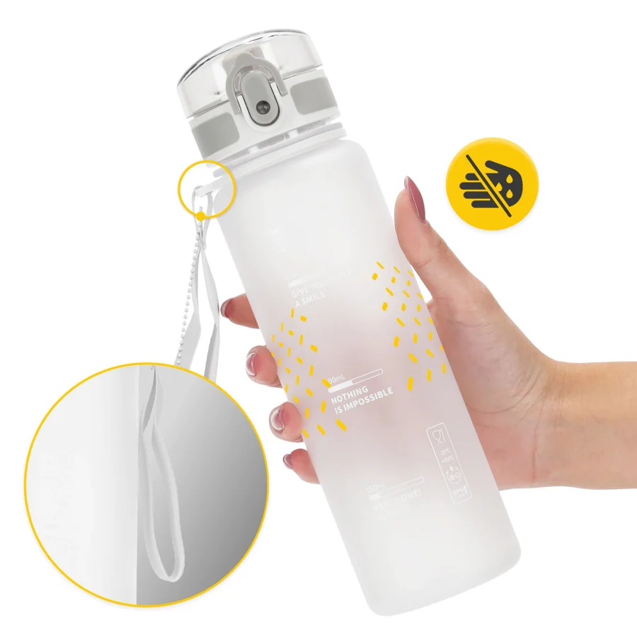 650 ml sportsvannflaske grå – bilde 5 av 8
