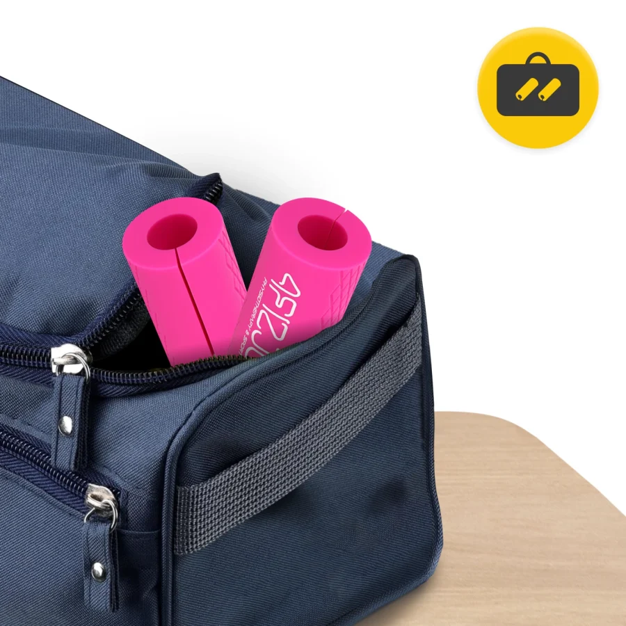Fat grips silikongrep til vektstang – 2 stk., rosa – bilde 5 av 8
