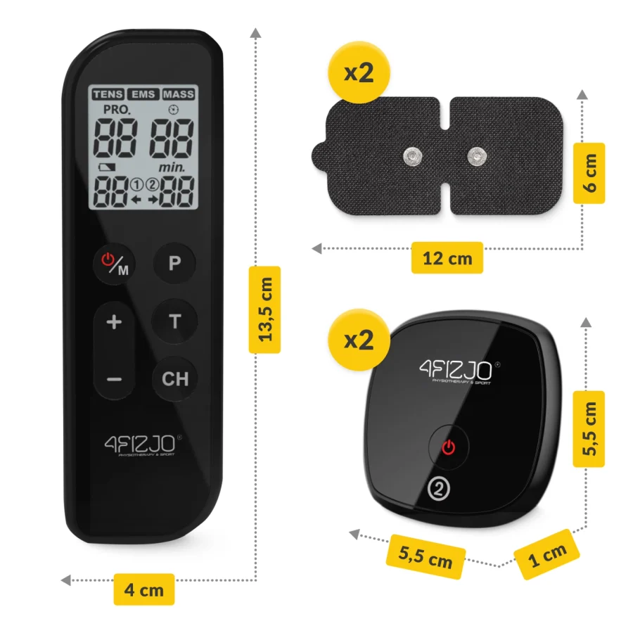 Elektrostimulator EVO 3-i-1 – TENS/EMS/MASS – bilde 2 av 8