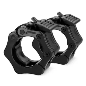 Olympiske Stangklemmer Kjevetype 50 Mm Sort