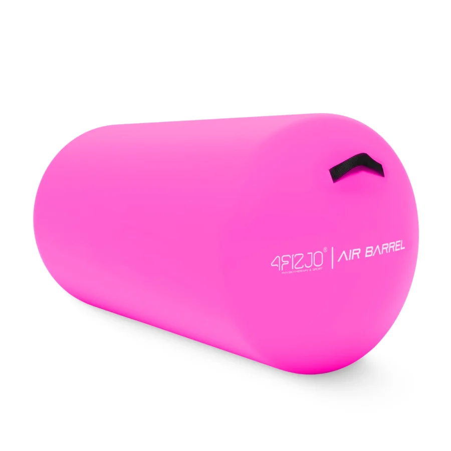 Oppblåsbar gymnastikkrulle Air barrel 60 cm rosa – bilde 1 av 8