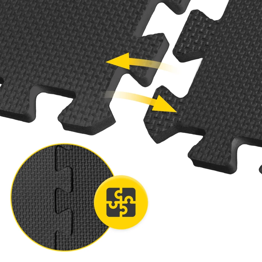 Puzzle skum beskyttelsesmatte for gulv 30 × 30 cm 24 stk – bilde 2 av 8