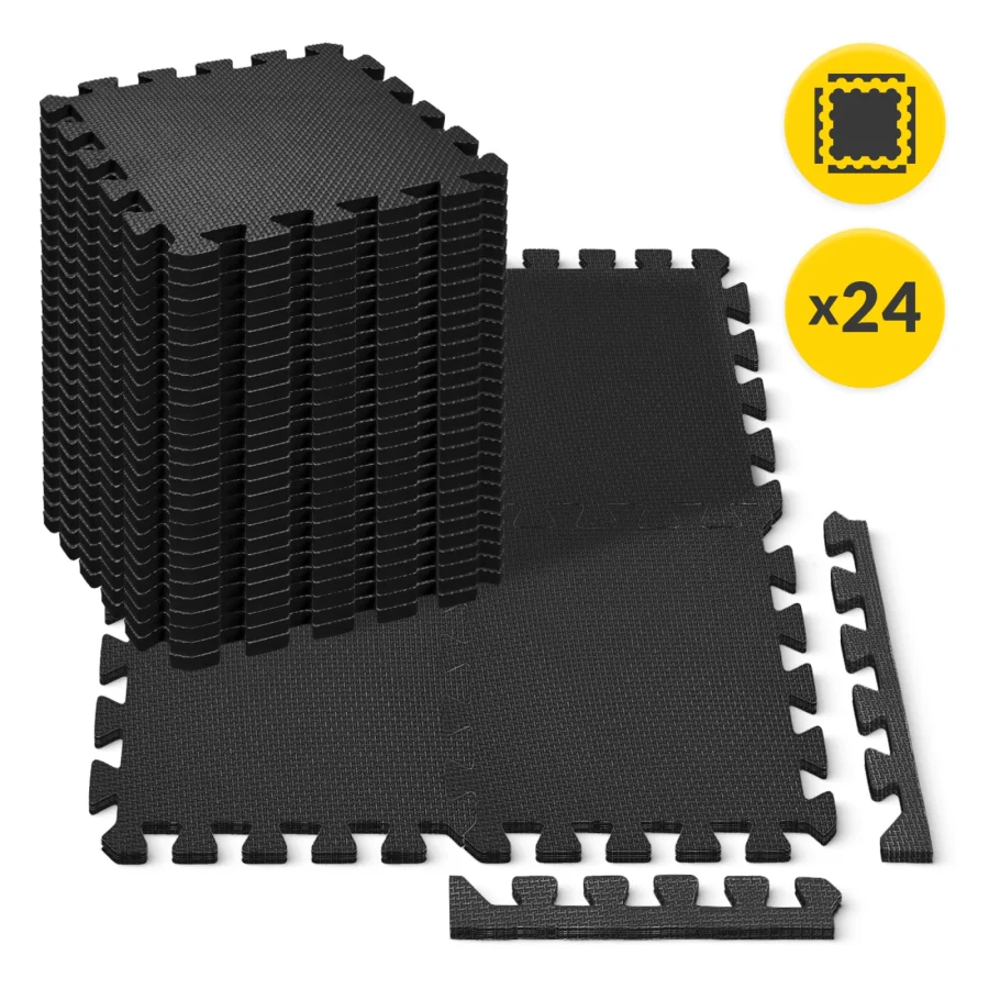 Puzzle skum beskyttelsesmatte for gulv 30 × 30 cm 24 stk – bilde 7 av 8