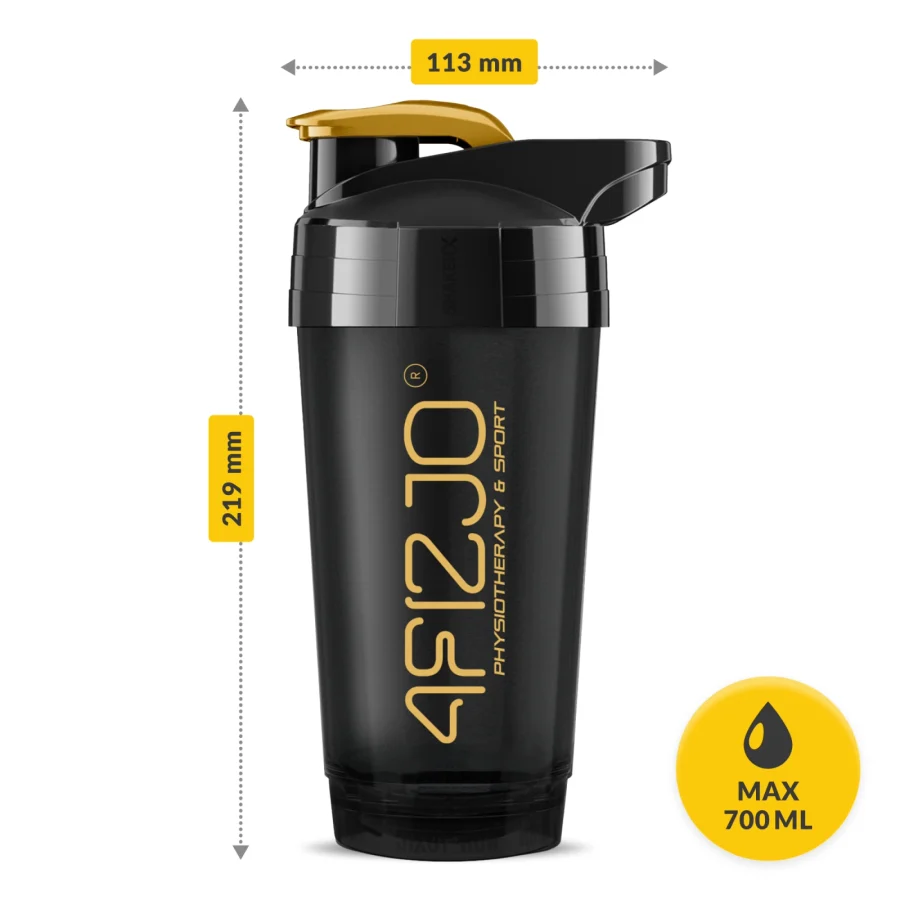 Sportsshaker ULTRA 700 ml – svart/gull – bilde 4 av 8