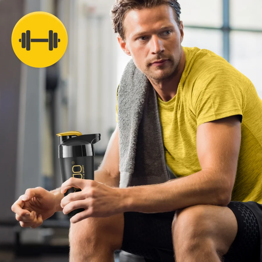 Sportsshaker ULTRA 700 ml – svart/gull – bilde 6 av 8
