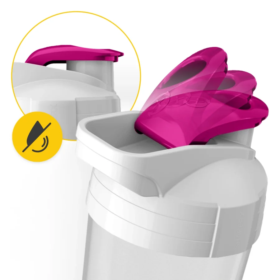 Sportsshaker ULTRA 700 ml – hvit/rosa – bilde 3 av 8