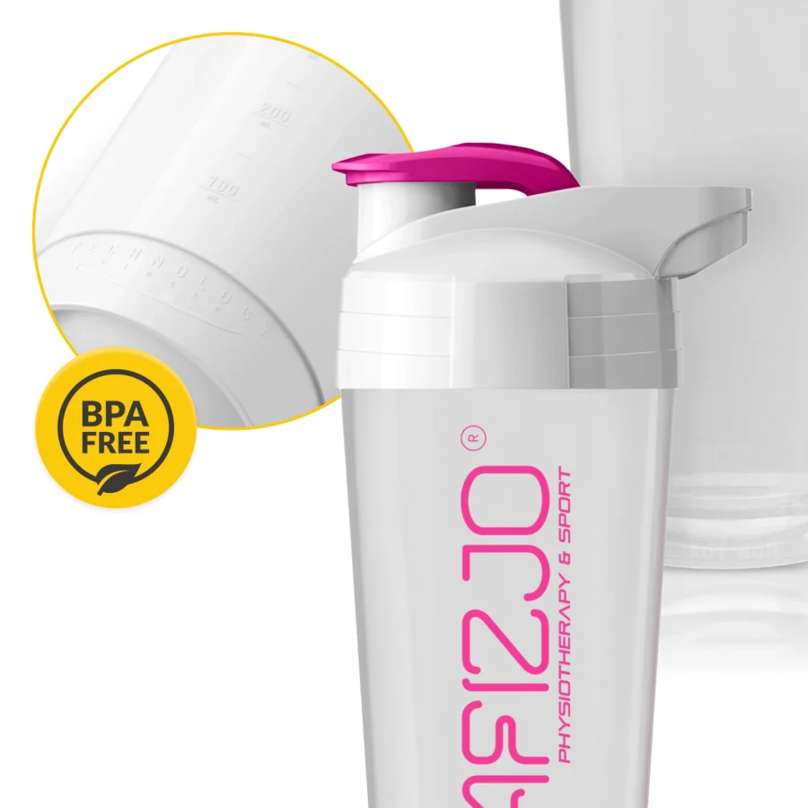 Sportsshaker ULTRA 700 ml – hvit/rosa – bilde 6 av 8